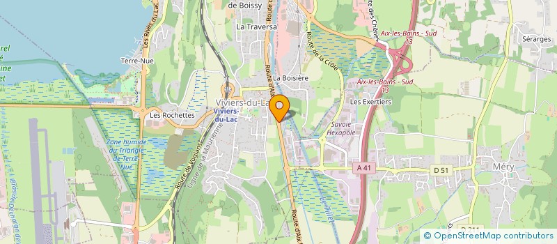 localisation de l'entreprise SCI GPA LOC  VIVIERS-DU-LAC