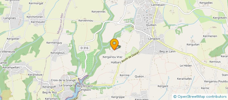 localisation de l'entreprise SCI GPA4  CLOHARS-CARNOET