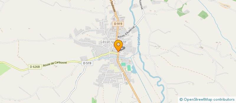 localisation de l'entreprise SCI GPAC à LEZAT-SUR-LEZE