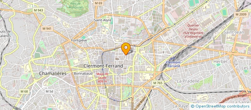 localisation de l'entreprise SCI GPB à CLERMONT FERRAND