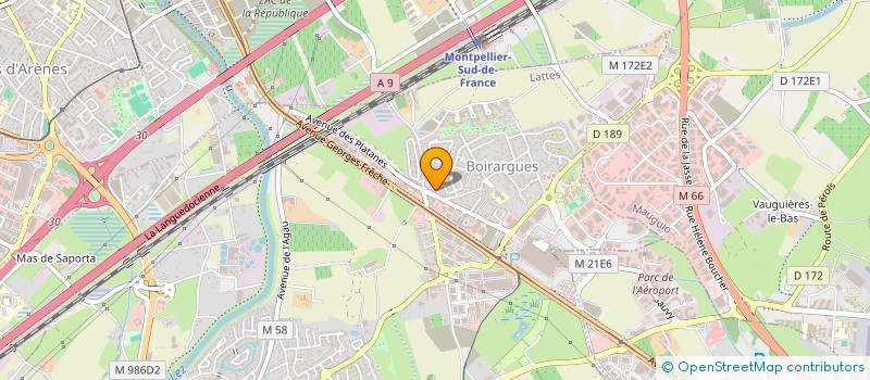 localisation de l'entreprise SCI GPB à LATTES