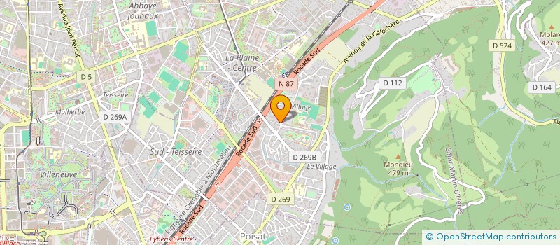 localisation de l'entreprise SCI GPB  SAINT-MARTIN-D'HERES