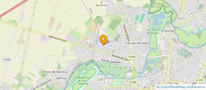 localisation de l'entreprise SCI GPB à CHATEAUROUX