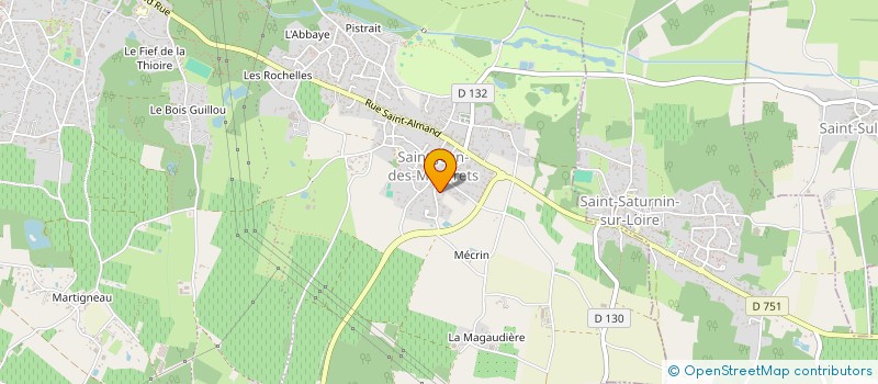 localisation de l'entreprise SCI GPB  LES GARENNES SUR LOIRE