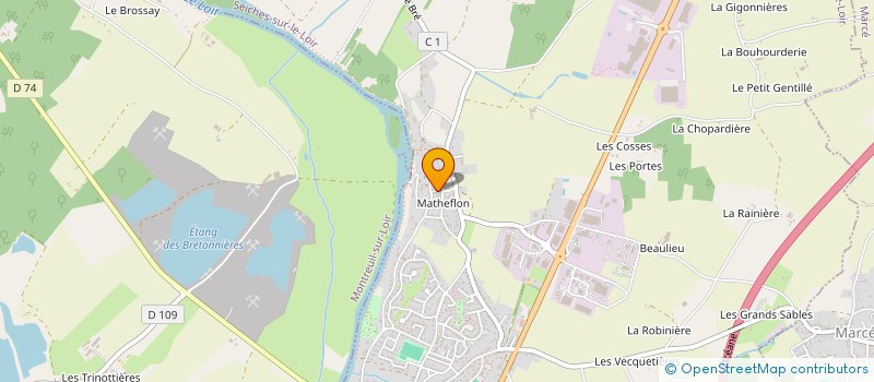 localisation de l'entreprise SCI GPC à ANGERS