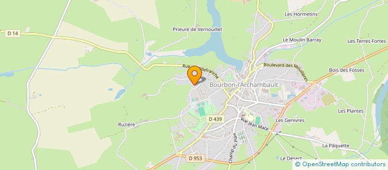 localisation de l'entreprise SCI GPD  BOURBON-L'ARCHAMBAULT