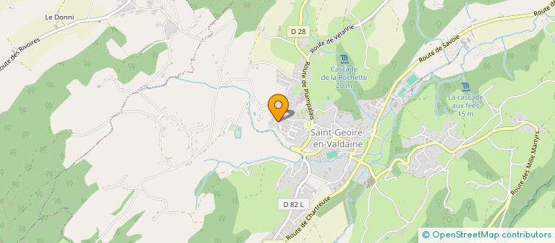 localisation de l'entreprise SCI GPDF  SAINT-GEOIRE-EN-VALDAINE