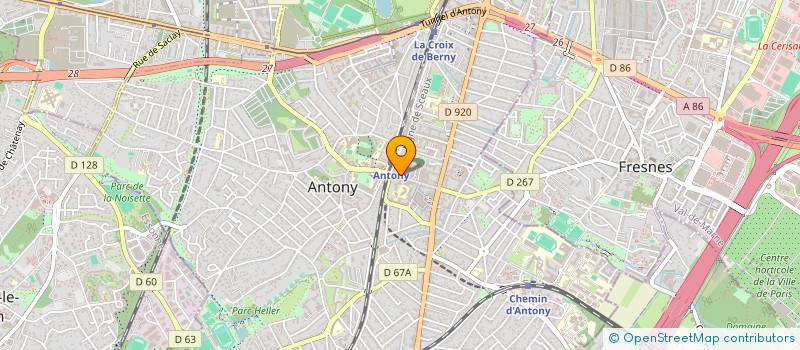 localisation de l'entreprise SCI GPE GCRL à ANTONY
