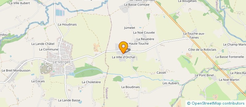 localisation de l'entreprise SCI GPG IMMO  TALENSAC