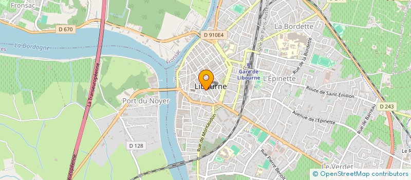 localisation de l'entreprise SCI GPGM  LIBOURNE