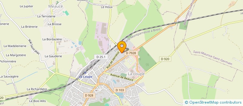 localisation de l'entreprise SCI GPJ à LA LOUPE