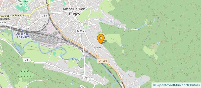 localisation de l'entreprise SCI GPJ  AMBERIEU-EN-BUGEY