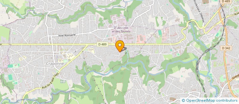 localisation de l'entreprise SCI GPL  CRAPONNE