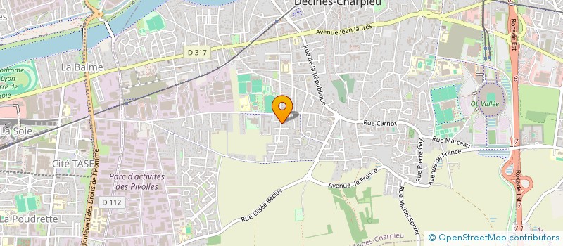 localisation de l'entreprise SCI GPL  DECINES-CHARPIEU