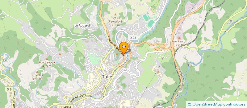 localisation de l'entreprise SCI GPLC  TULLE