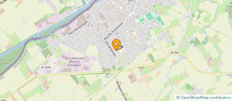 localisation de l'entreprise SCI GPMP  COMINES