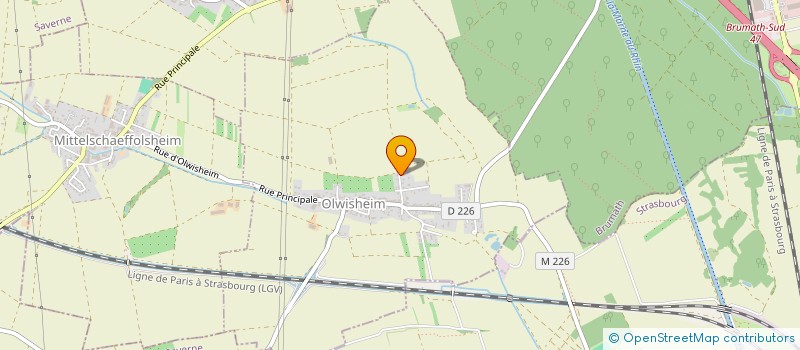 localisation de l'entreprise SCI GPO  OLWISHEIM