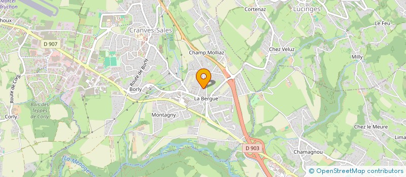 localisation de l'entreprise SCI GPP  CRANVES-SALES