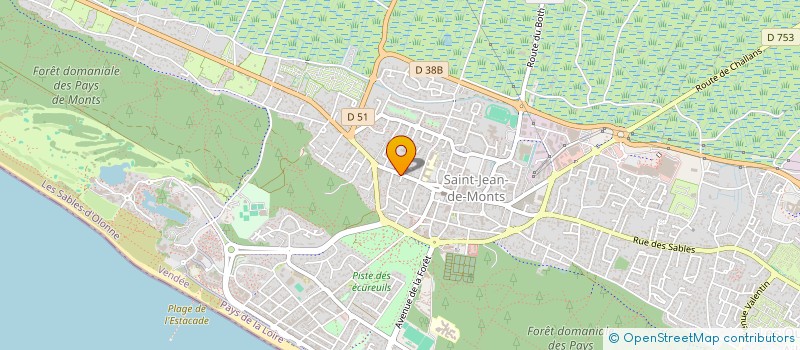 localisation de l'entreprise SCI GPRM  SAINT-JEAN-DE-MONTS