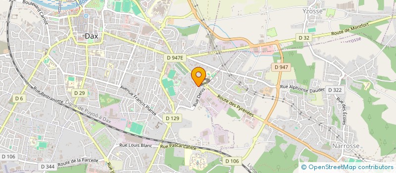 localisation de l'entreprise SCI GPS  DAX