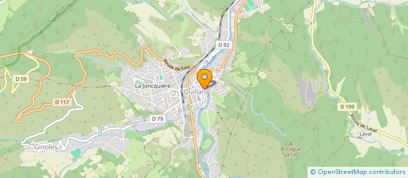 localisation de l'entreprise SCI GR à QUILLAN