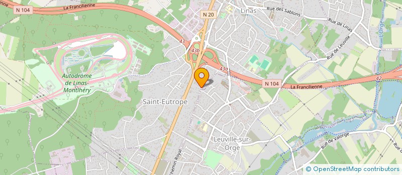 localisation de l'entreprise SCI GR à LINAS