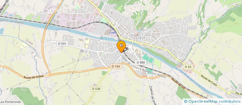 localisation de l'entreprise SCI GR-IMMO  CREST