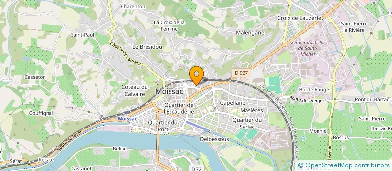 localisation de l'entreprise SCI GR IMMOBILIER  MOISSAC