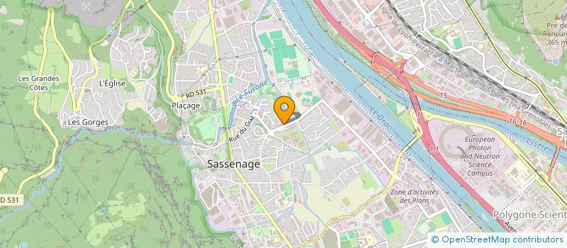 localisation de l'entreprise SCI GR3Z  SASSENAGE