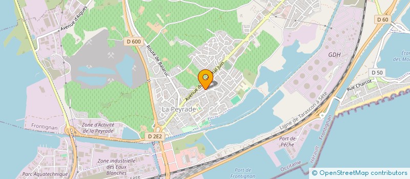 localisation de l'entreprise SCI GR7 à FRONTIGNAN