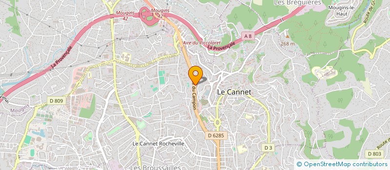 localisation de l'entreprise SCI GRAAL à LE CANNET