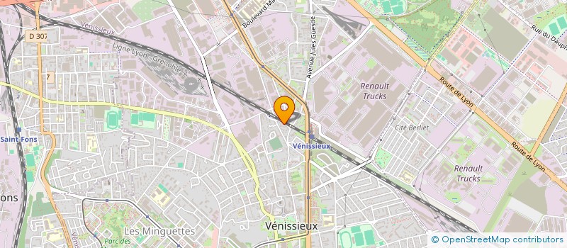 localisation de l'entreprise SCI GRACCHUS BABEUF  VENISSIEUX