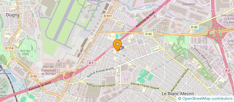 localisation de l'entreprise SCI GRACE à LE BLANC-MESNIL