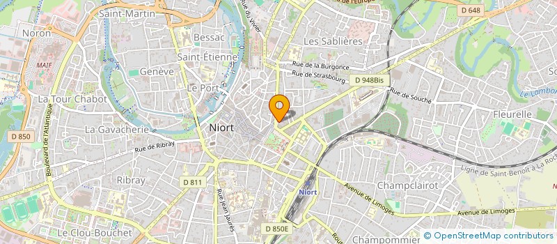 localisation de l'entreprise SCI GRACEY à NIORT