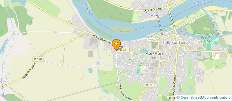 localisation de l'entreprise SCI GRADA à SULLY-SUR-LOIRE