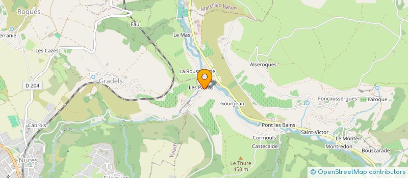 localisation de l'entreprise SCI GRADELS  VALADY