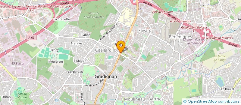 localisation de l'entreprise SCI GRADIGNAN 75 à GRADIGNAN