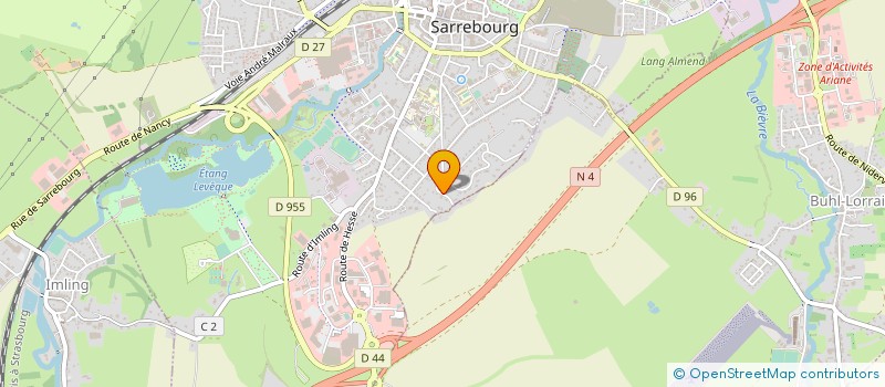 localisation de l'entreprise SCI GRAFF à SARREBOURG