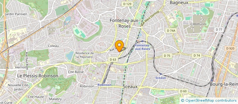 localisation de l'entreprise SCI GRAFFITI à FONTENAY-AUX-ROSES