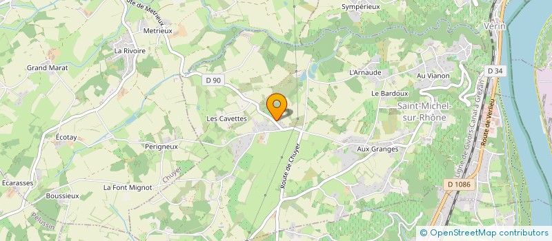 localisation de l'entreprise SCI GRAFI  LES ROCHES-DE-CONDRIEU