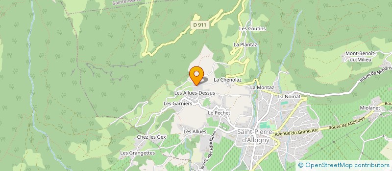 localisation de l'entreprise SCI GRAINGEOT  SAINT PIERRE D'ALBIGNY