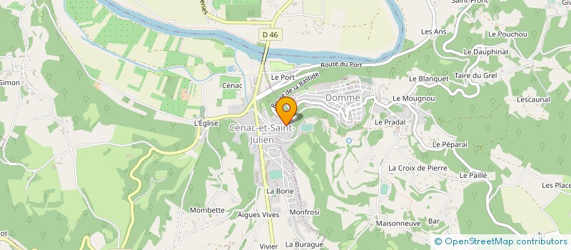 localisation de l'entreprise SCI GRAINGER'S à DOMME