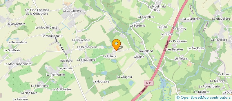 localisation de l'entreprise SCI GRALAN  CARQUEFOU