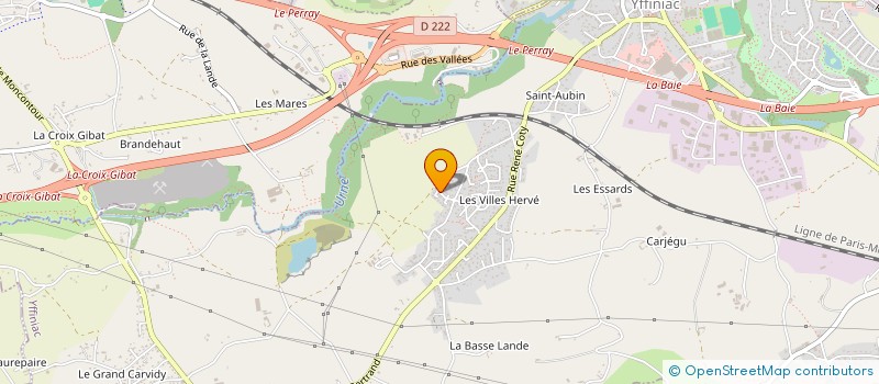 localisation de l'entreprise SCI GRALL  YFFINIAC