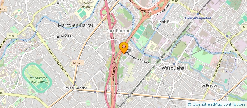 localisation de l'entreprise SCI GRALS  WASQUEHAL