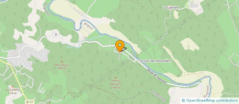 localisation de l'entreprise SCI GRAMAY  LE THORONET