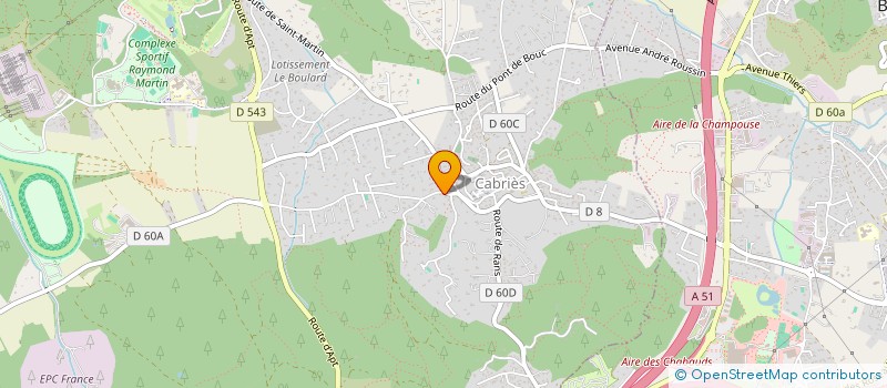 localisation de l'entreprise SCI GRAMMA INVEST  CABRIES