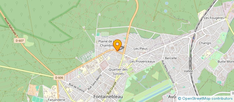 localisation de l'entreprise SCI GRAMMONT  FONTAINEBLEAU