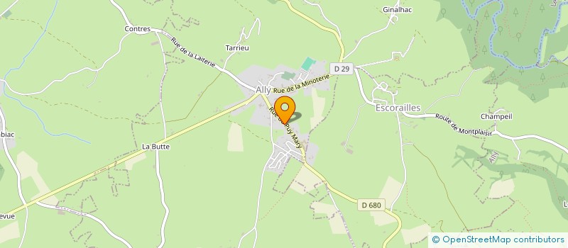 localisation de l'entreprise SCI GRAMONT à ALLY