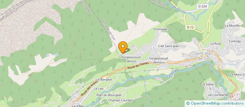 localisation de l'entreprise SCI GRANCHERE  SAINT-JEAN-DE-SIXT